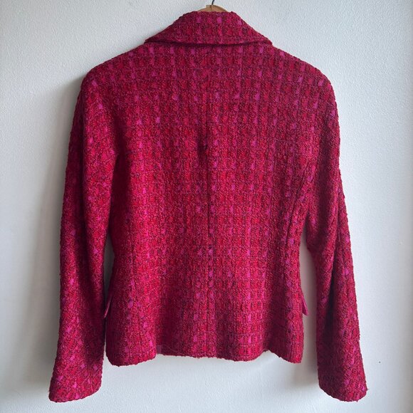 Daniel Hechter Red Textured Blazer - Picture 10 of 16